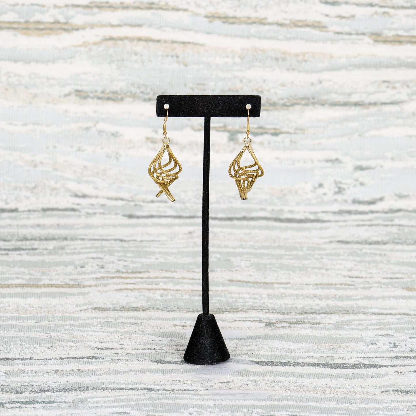 Double Three Strand Wave Earrings