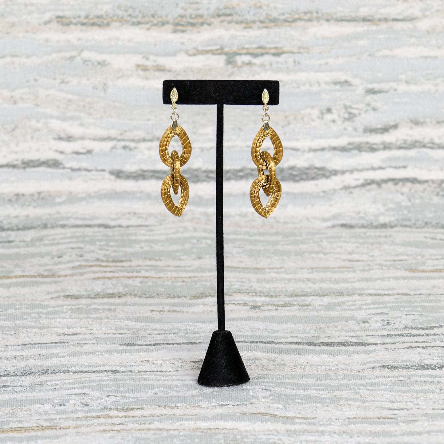 Three Teardrop Earrings Small